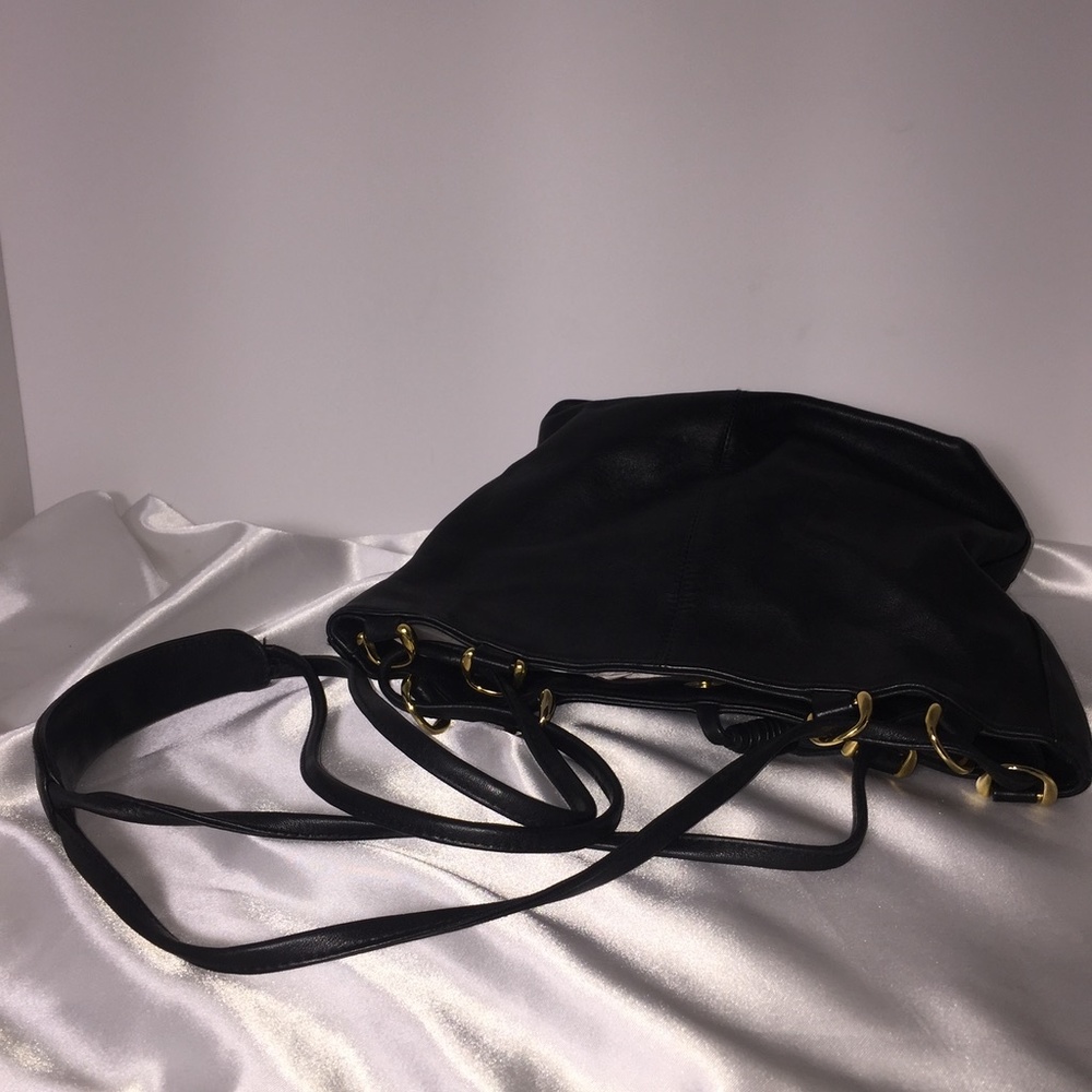 🌎Joe Leather Black  Crossbody Bag - Picture 4 of 7